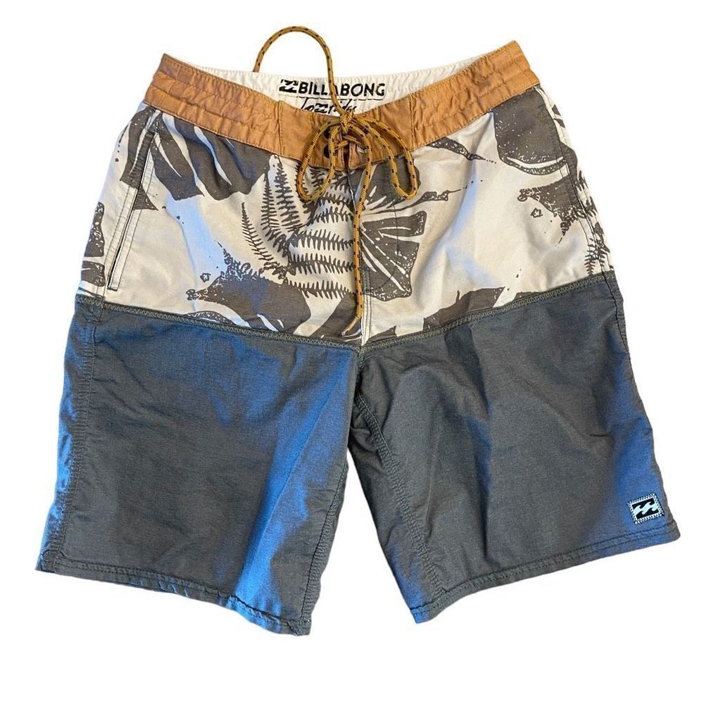 Billabong Womens Low Tides Boardshorts Summer White Gray Size 26